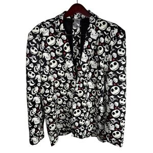 Disney Nightmare Before Christmas Glow In The Dark Jack Skellington Blazer L/XL